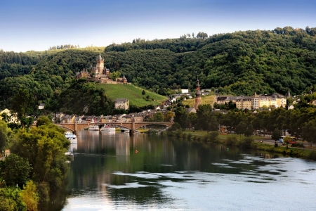 Uitzicht op Cochem en de Moezel